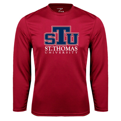  Cardinal Performance Long Sleeve Shirt - Official Logo
