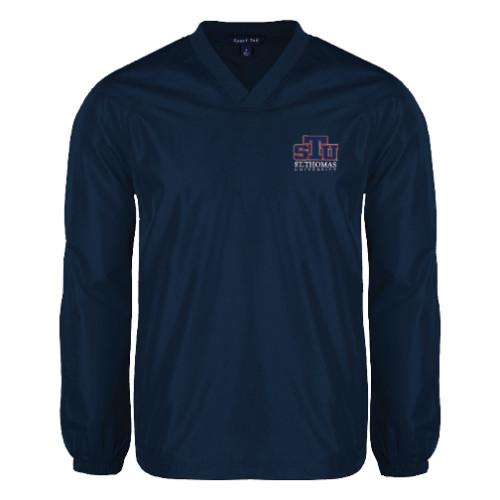  Navy V Neck Raglan Windshirt - Official Logo