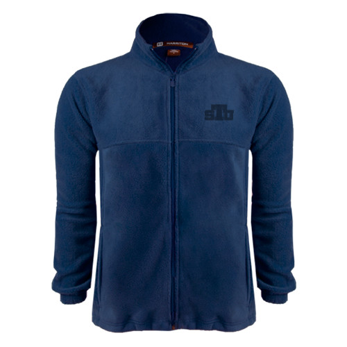  Navy Fleece Full Zip  Jacket - STU Tone