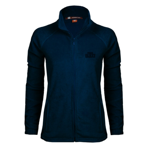  Womens Navy Fleece Full Zip Jacket - STU Tone