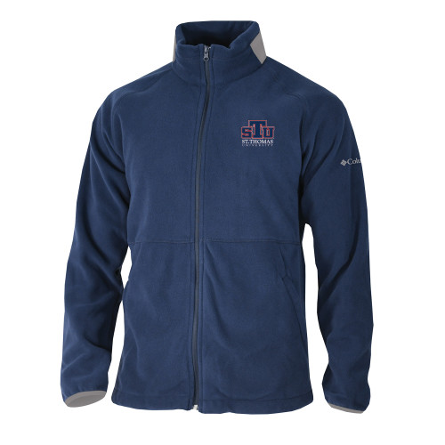  Columbia Navy Everest Ridge Fleece Full Zip Jacket - Official Logo