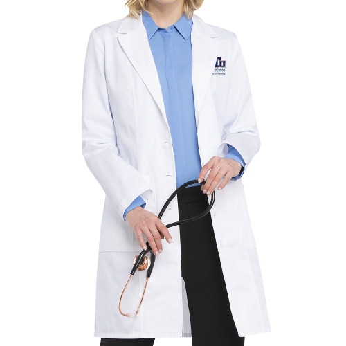  Womens 37in Cherokee White Lab Coat - STU College of Nursing