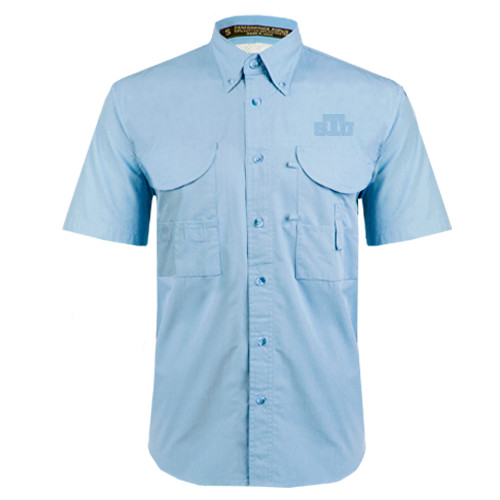  Light Blue Fishing Shirt Performance Short Sleeve  - STU Tone