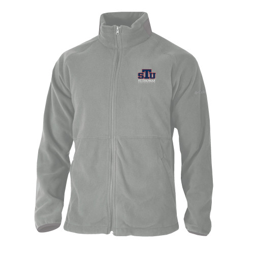  Columbia Grey Everest Ridge Fleece Full Zip Jacket - Official Logo