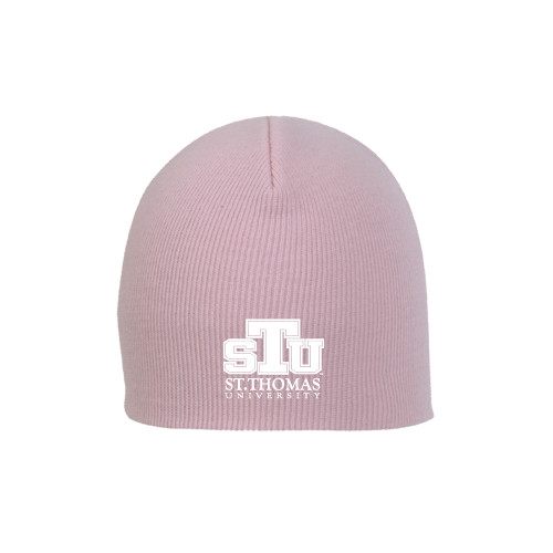  Pink Knit Beanie - Official Logo