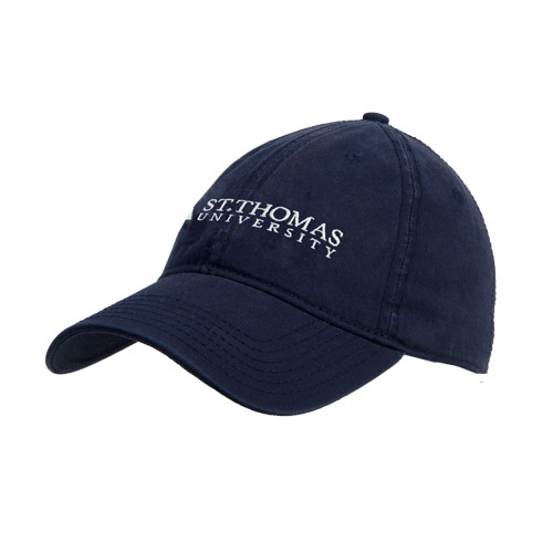  Navy Unstructured Adjustable Low Profile Hat - University Mark