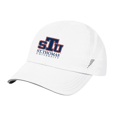  Womens White Performance Cap - Official Logo