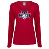 Thumbnail image for  Womens Cardinal Long Sleeve V Neck Tee 