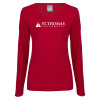 Thumbnail image for  Womens Cardinal Long Sleeve V Neck Tee 
