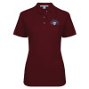 Thumbnail image for  Womens Silk Touch Burgundy Pique Polo