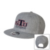 Thumbnail image for  Heather Grey Wool Blend Flat Bill Snapback Hat