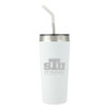Thumbnail image for  Faye White Vacuum Tumbler w/ Stainless Steel Straw 20 oz