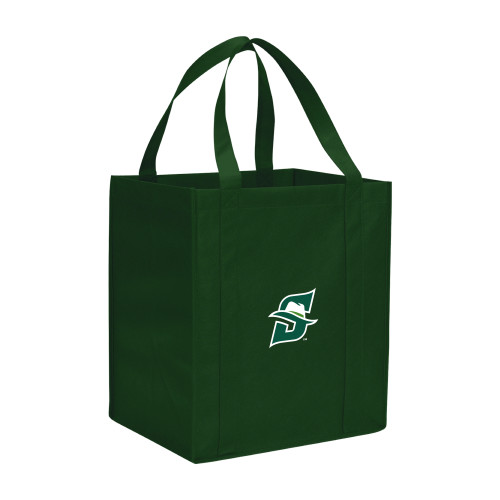  Non Woven Dark Green Grocery Tote - Primary logo