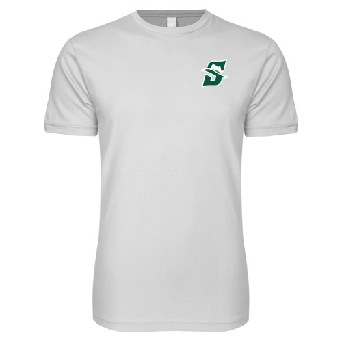  Next Level White SoftStyle T Shirt - Primary logo