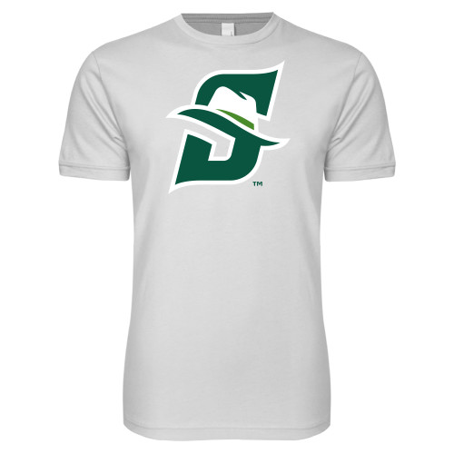  Next Level White SoftStyle T Shirt - Primary logo