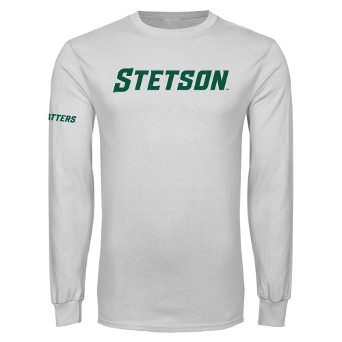  White Long Sleeve T Shirt - Stetson