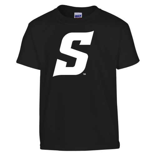  Youth Black T Shirt - Secondary Logo