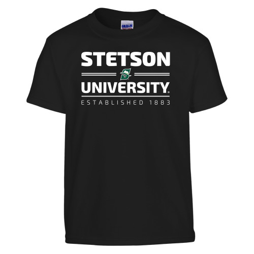  Youth Black T Shirt - Stetson University Est 1883