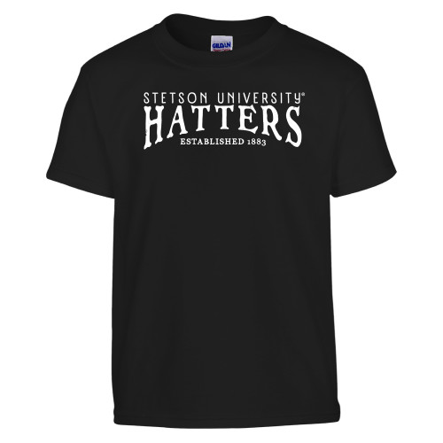  Youth Black T Shirt - Stetson University Hatters