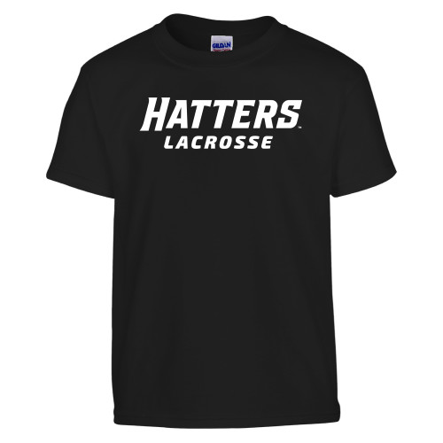  Youth Black T Shirt - Lacrosse