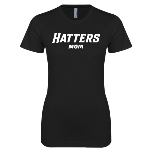  Next Level Womens Black Boyfriend Tee - Mom