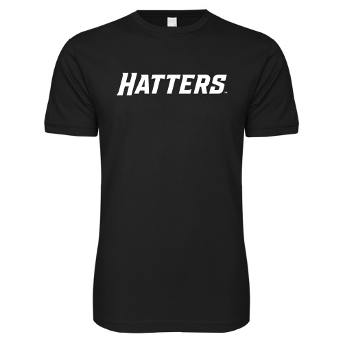  Next Level Black SoftStyle T Shirt - Hatters