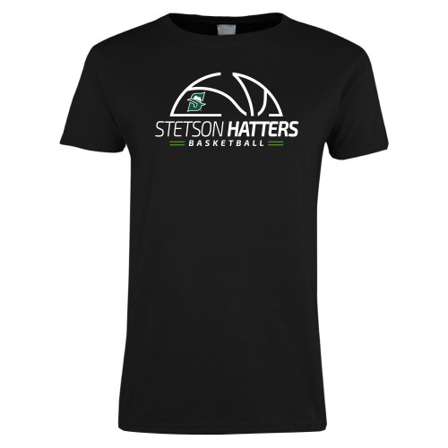  Womens Black Short Sleeve Tee - Stetson Hatters Basketball