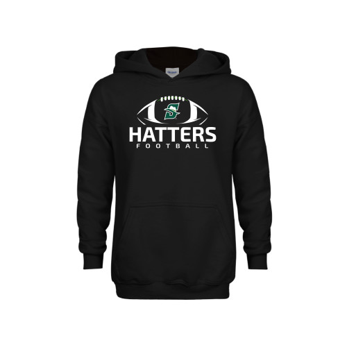  Youth Black Fleece Hoodie - Hatters Football