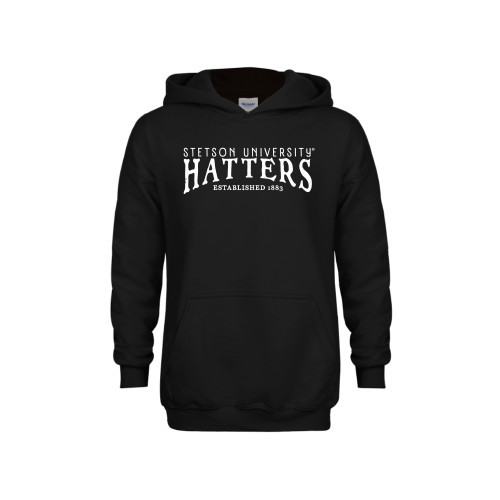  Youth Black Fleece Hoodie - Stetson University Hatters