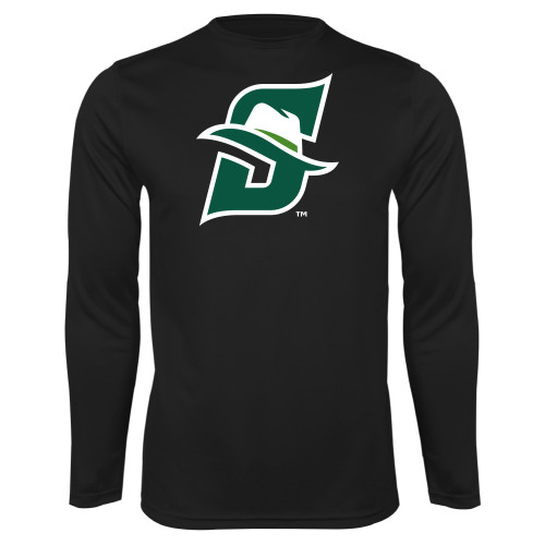  Black Performance Long Sleeve Shirt - Primary logo