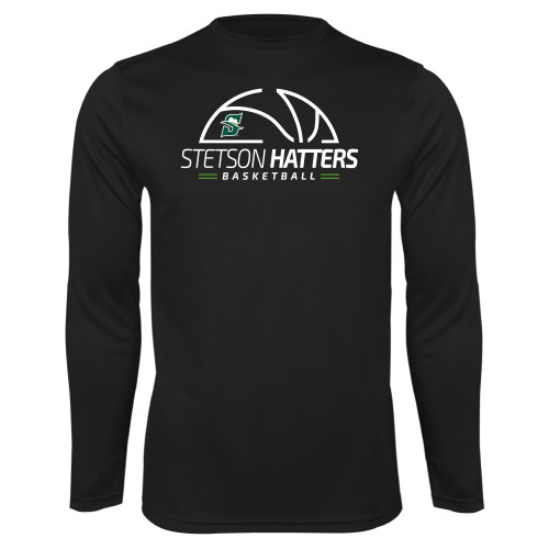  Black Performance Long Sleeve Shirt - Stetson Hatters Basketball