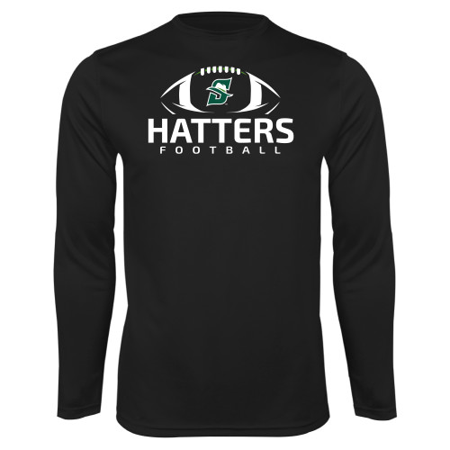  Black Performance Long Sleeve Shirt - Hatters Football