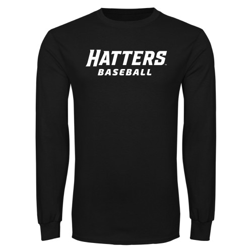  Black Long Sleeve T Shirt - Baseball