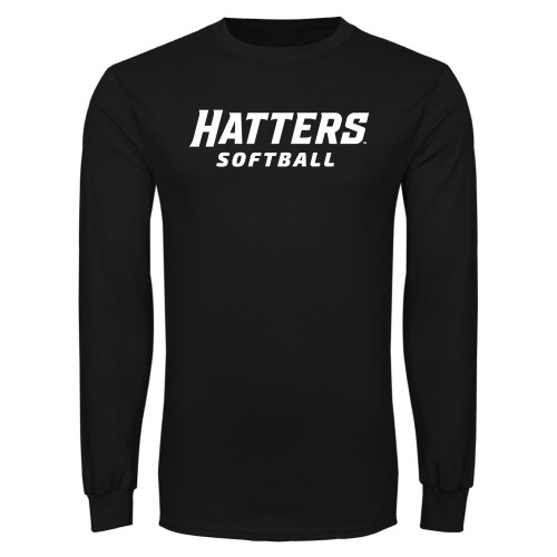  Black Long Sleeve T Shirt - Softball