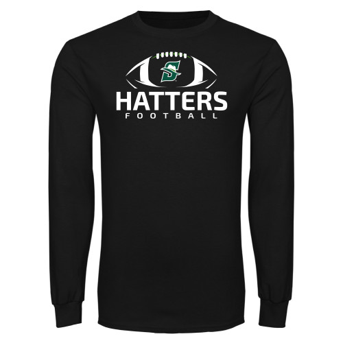  Black Long Sleeve T Shirt - Hatters Football