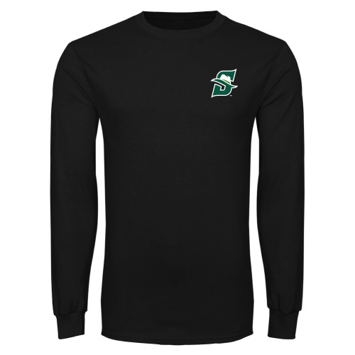  Black Long Sleeve T Shirt - Primary logo