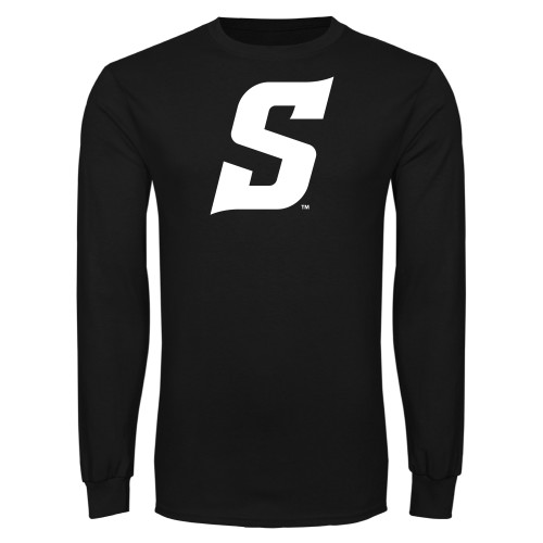  Black Long Sleeve T Shirt - Secondary Logo
