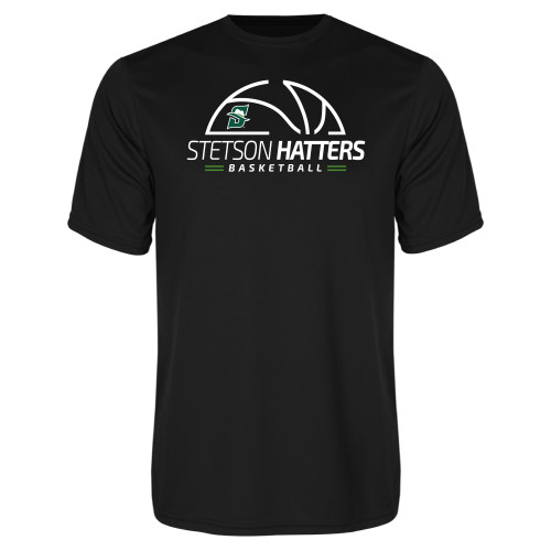  Black Performance Tee - Stetson Hatters Basketball
