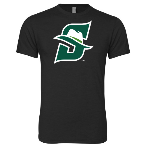  Next Level Black Triblend Tee - Primary logo