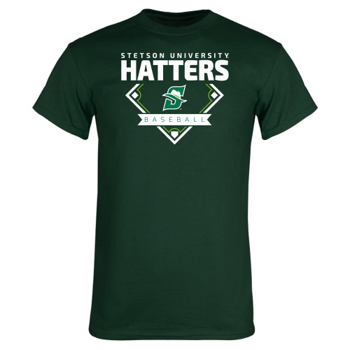  Dark Green T Shirt - Baseball Diamond
