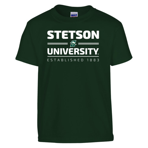  Youth Dark Green T-Shirt - Stetson University Est 1883