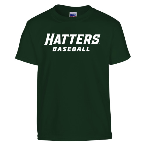 Youth Dark Green T-Shirt - Baseball