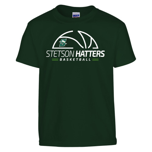  Youth Dark Green T-Shirt - Stetson Hatters Basketball