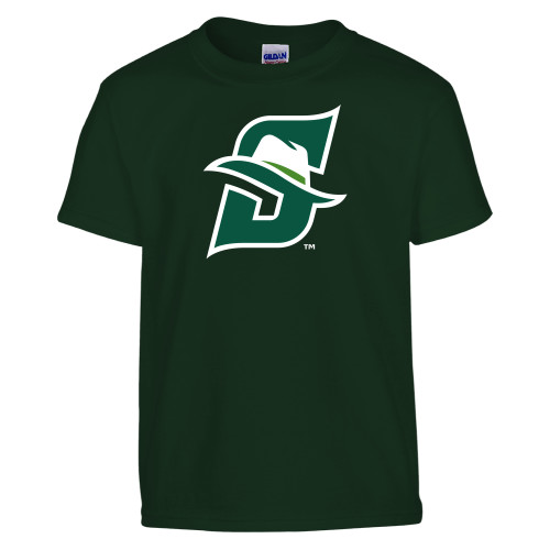  Youth Dark Green T-Shirt - Primary logo