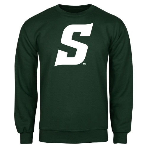  Dark Green Fleece Crew - Secondary Logo