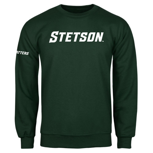  Dark Green Fleece Crew - Stetson