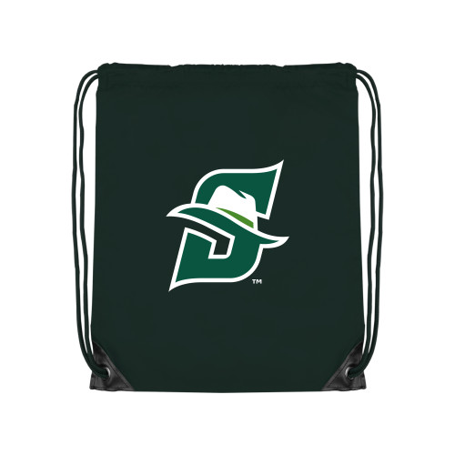  Dark Green Drawstring Backpack - Primary logo