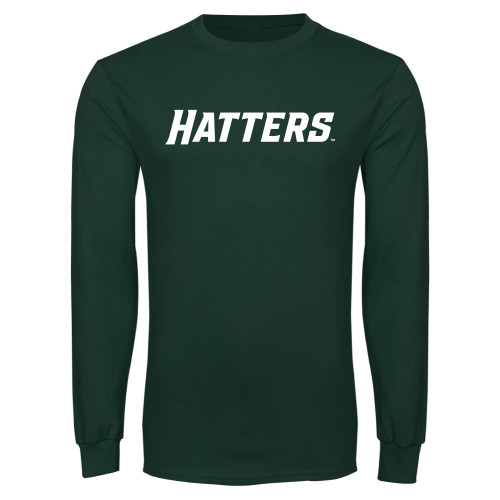  Dark Green Long Sleeve T Shirt - Hatters