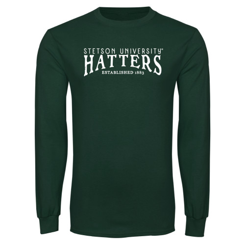  Dark Green Long Sleeve T Shirt - Stetson University Hatters