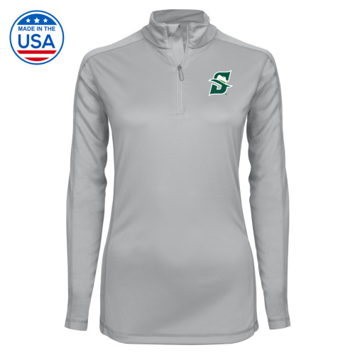 Syntrel Womens Platinum Interlock 1/4 Zip - Primary logo